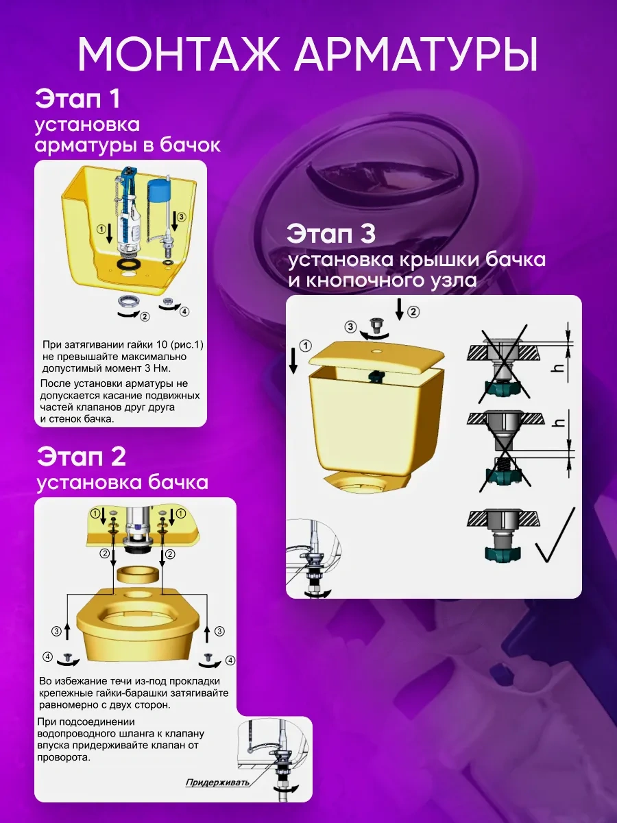 Uklad Alt Bağlantılı Klozet İçin Montaj Seti 169368715