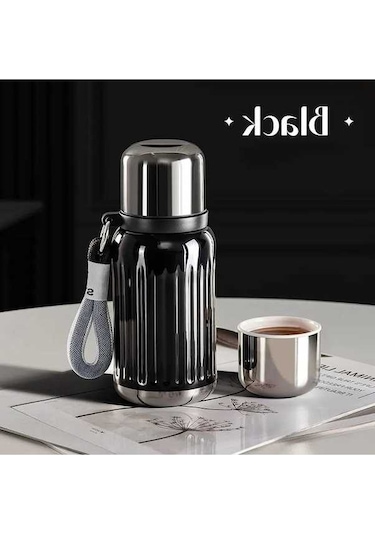 Pazly Termos Seyahat Paslanmaz Ml Mini Kapaklı Iki Diğer Çelik Bardak 300 Gq Diğer