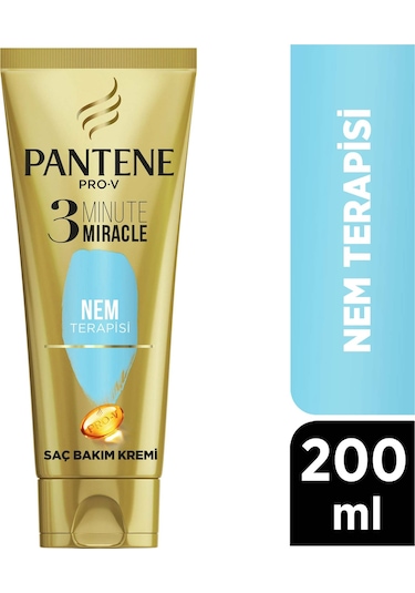 Pantene 3 Minute Miracle Nem Terapisi Saç Bakım Kremi 200 ML
