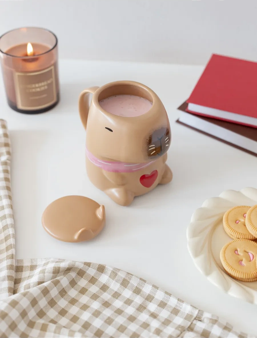 Perex Kapaklı Kupa, Kapibara Kupa, Kapibaralı Kupa 290814102 Bej