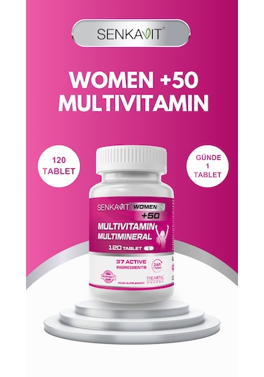 Senkavit Women Kadın Multivitamin Ve Mineral Complex +50 Yaş 120 Tablet