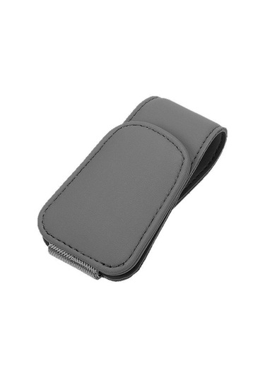 Paket, Gri Araba Gözlük Tutucu, Manyetik Araba Gözlük Tutucu Cüzdan, Kart Tutuculu Evrensel Araba Güneşlik Güneş Gözlüğü Tutucu