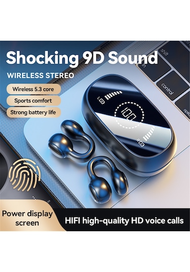 Konesam M47 Ows Kulak İçi Bluetooth Kulaklık - 144 Dil Gerçek Zamanlı Aı Çeviri, Gürültü Azaltma Ve Ultra Uzun Pil Ömrü, Siyah