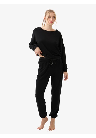 Kadın Pijama Üstü 51956 - Siyah Siyah