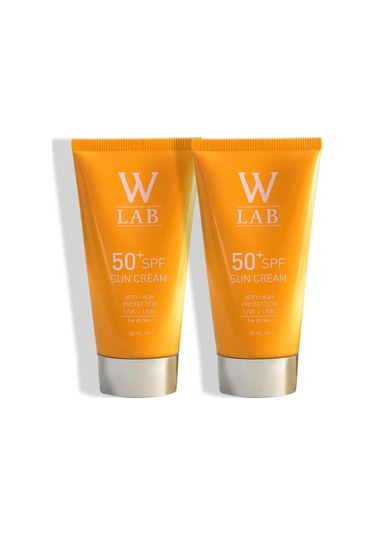 W-Lab SPF50 Kozmetik Güneş Kremi 2 x 50 ML