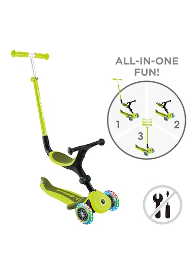 Globber Go-Up Aktive Light Işıklı Scooter - Yeşil