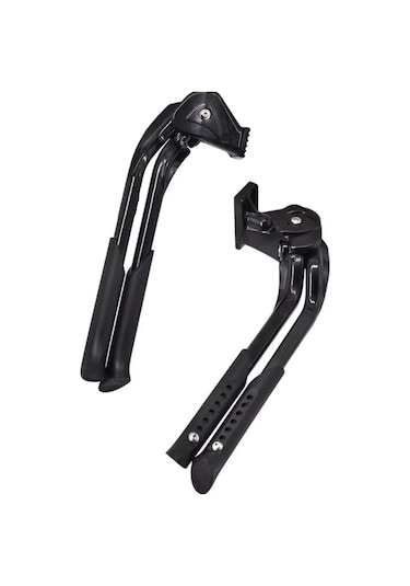 Vona Cl-ka56 Orta Park Ayağı Çift Açılır Kickstand Siyah
