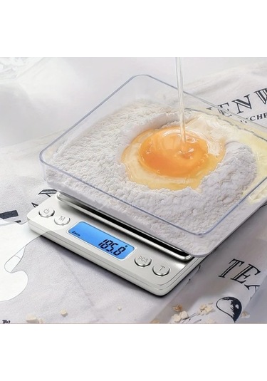 Trendooze Gaojunshop01 6.6 Lbs Gümüş Mutfak Terazisi Gram Oz Dijital Gıda Baskülü Ev Yemeği Hakkında İpuçları Gümüş