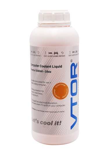 Vtor Bilgisayar Soğutma Sıvısı 1000ML Kristal Turuncu