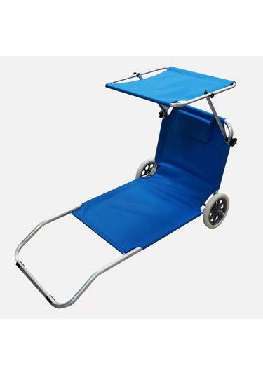 Evinizin Gölgelikli Şezlong, Tekerlekli Şezlong, Katlanır Şezlong
