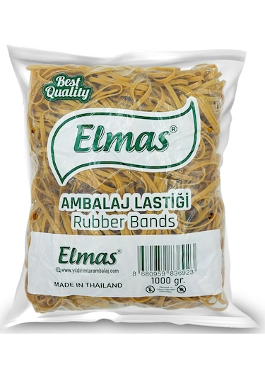 180 X 5 Mm Elmas Ambalaj Lastiği 5 Paket X 1000 Gram