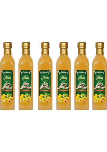 Alıç Sirkesi 6x500 Ml - %100 Katkısız Doğal Geleneksel Ev Yapımı