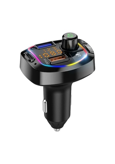 Xiaoguang Yeni Fm Verici Bluetooth 5.0 Kablosuz Araba 3usb Şarj
