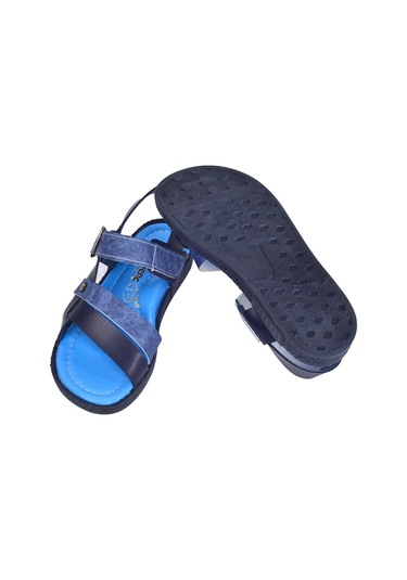 Kiko Şb 2517-26 Orto Pedik Erkek Çocuk Sandalet Terlik Siyah - Ma (414664024) Siyah - Mavi