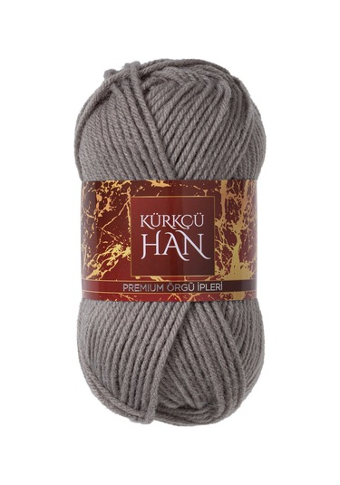 Kürkçü Han Dekor 100gr 100m El Örgü İpi Gri
