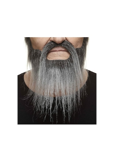 Takma Kendinden Yapışkanlı Sakal Bıyık Beyaz Geçişli Tüm Yaşlar