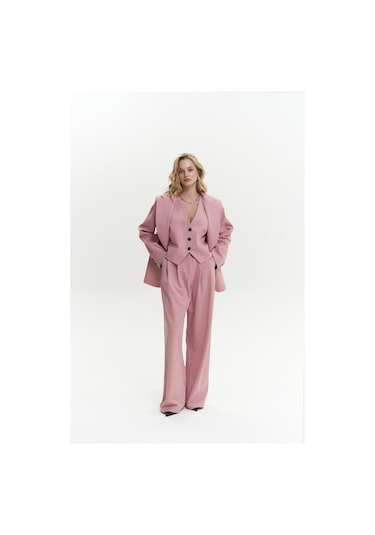 Mai Studios Co. Kaylee Pembe Blazer Pembe