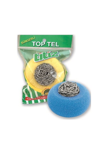 Titiz Süngerli Top Tel 2 Adet