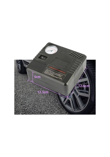 Dinosaurs Araba Acil Oto Hava Pompası Dc 12v Lastik Şişirme Aracı Basınç Göstergesi Çakmak Konnektörü Kompakt Ve Taşınabilir Yüksek Kalite