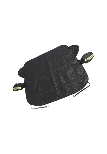 Lemestar Araç Camı Kar Ve Buz Koruyucu Kumaş, 5 Katlı Malzeme, Yansıtıcı Şerit Ve Manyetik Tutucularıyla Tam Koruma