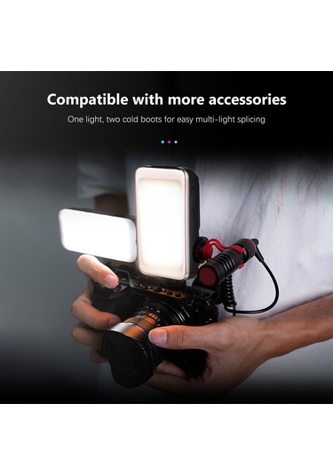 Mini Taşınabilir Fotoğrafçılık Lambası Kısılabilir Led Işık Siyah Siyah