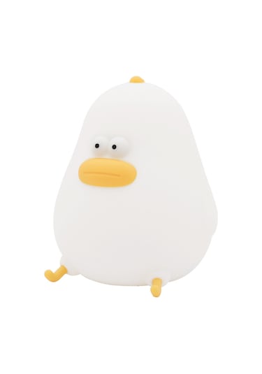 Suofeng Yumuşak Silikon Akıllı Uyku Lambası - 2600k Sıcak Beyaz Işık, 3w, 1200mah Pil, Yatak Odası Besleme Gece Lambası Beyaz