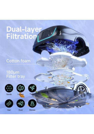 Wybot A1 Taban 100m2 Kablosuz Otomatik Havuz Süpürge Robotu-robotic Poll Cleaner-toptancıyızbiz