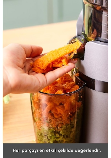Karaca Slow Juicer Yavaş Sıkım Katı Meyve Sıkacağı