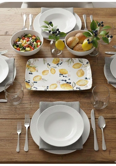 The Mia Limoncello Dikdörtgen Servis 35x16 Cm Lmn021 Çok Renkli