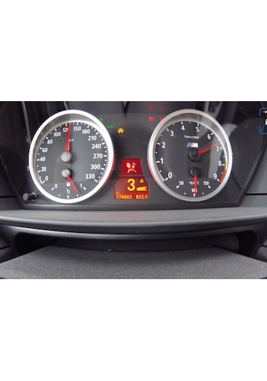 Bmw E60 Krom Gösterge Kadran Halka Çerçevesi Seti M5 Stil Bmw