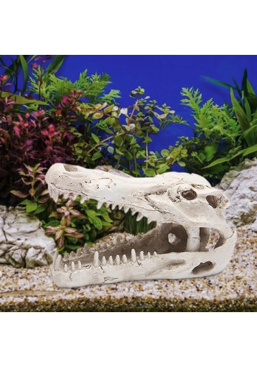 Suntek Dinozor Balık Tankı Süslemeleri Süs Ev Triceratops Akvaryum Heykeli