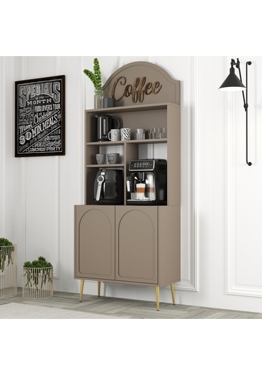 Lyon Kahve Köşesi 80cm - Atlas / Altın