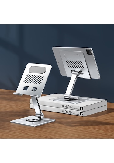 Cbtx Xundd Xdho-027 Döndürülebilir Katlanabilir Masaüstü Tutucu Tablet Standı - Gri