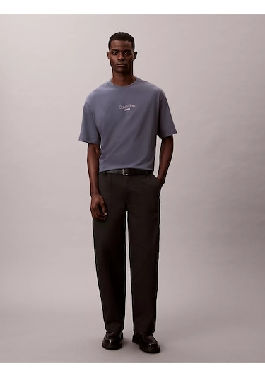 Calvin Klein Ss 16s Rlxd Fıt Ckj Graphıc Tee-12842 Çok Renkli