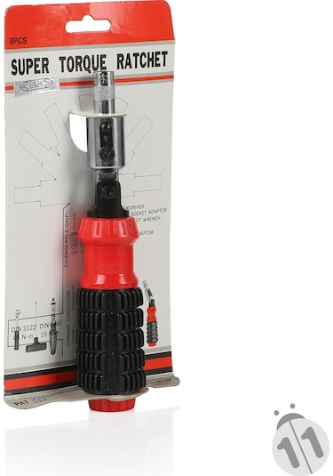 8 Parça Mafsallı Tornavida Bits Set CrV Tam Profesyonel