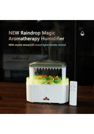 12w Kristal Nemlendirici Aromaterapi Difüzör 250ml Akıllı Uzaktan Kumanda Taşınabilir Otomatik Difüzör - V178 Balina Ab Tak