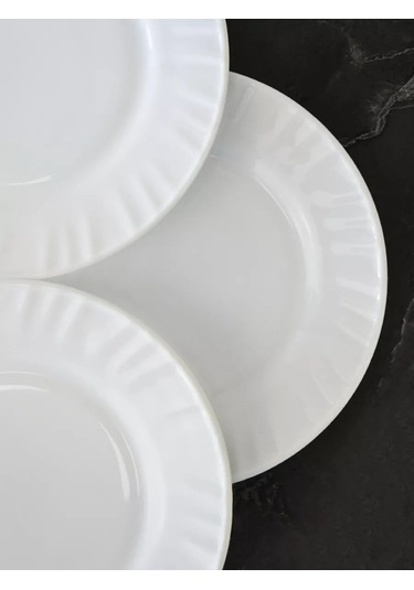 Lavenir 20 Cm Düz Beyaz Servis Tabakları, 6 Parça 245516495 Beyaz