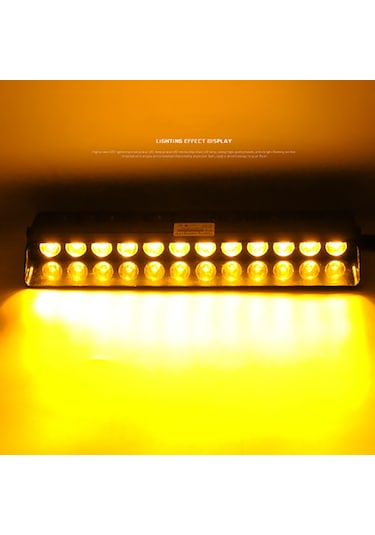 12 Ledli Mavi Kırmızı Çakar 17 Fonksiyonlu Vantuzlu Araç Içi