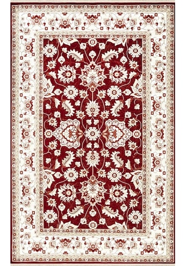 Padişah Halı Dubai 70172 010 Serisi Salon Oturma Odası Halısı Krem - Kırmızı