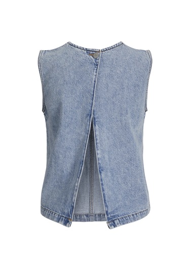 Jack & Jones Kadın Sirt Detayli Denim Bluz - Dora - 12277036 Light Blue Denim