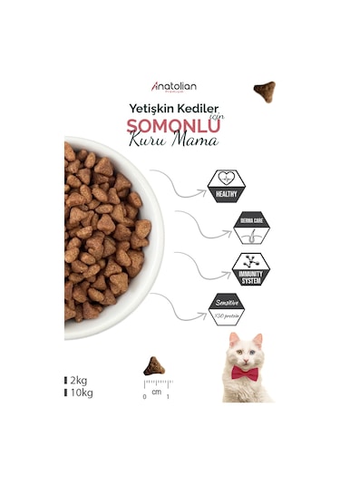 Anatolian Premium Somon Etli Yetişkin Kedi Maması 10 KG