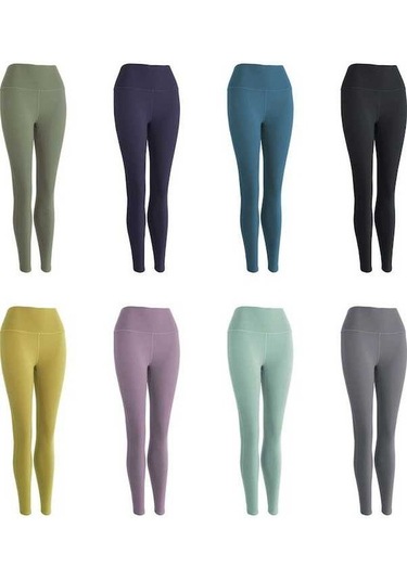 Fastbuy Kadınlar İçin Yüksek Bel, Hızlı Kuruyan Şekillendirici Yoga Taytı - Siyah Siyah