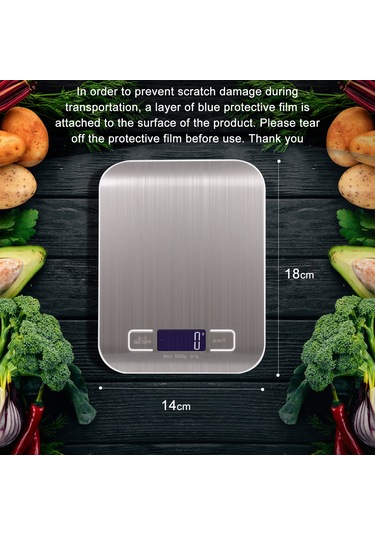 Mutfak Terazisi Dijital Gıda Terazisi 10kg Pişirme Pişirme Ölçüm Aralığı