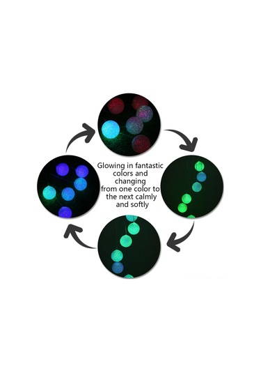 Dofolink Güneş Enerjili Led Renk Değiştiren Partikül Topu Zil Lambası - Ip65 Su Geçirmez - Bahçe, Ev Bahçesi Ve Festivaller İçin Dekoratif Aydınlatma Diğer