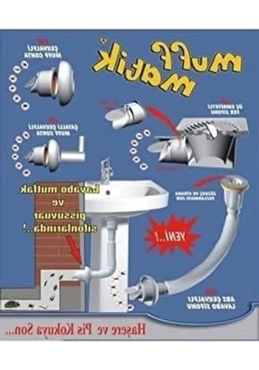 Koku Önleyici Lavabo Sifonu Çekvalfi 3 Adet -
