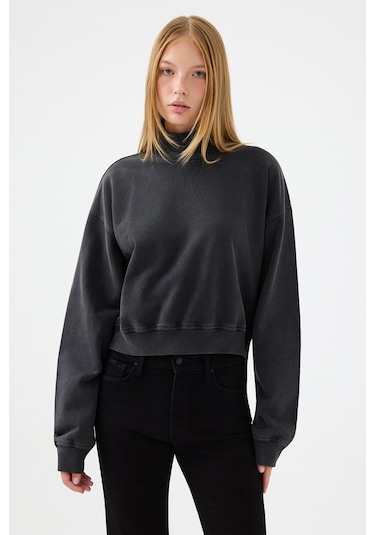 Loft Kadın Sweatshirt Antrasit