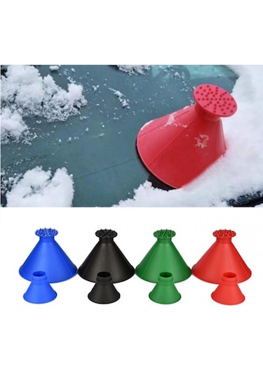 Oto Araç Araba Kar Buz Kırıcı Kazıma Kazıyıcı Koni Ön Cam Temizle N11.742