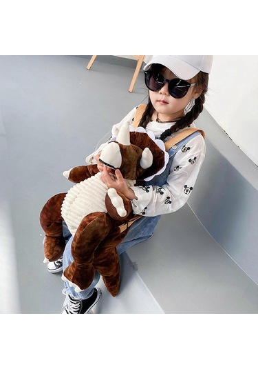 Çocuklar İçin Dinozor Sırt Çantası, 3d Peluş Dinozor Fermuarlı Sırt Çantası, Ayarlanabilir Askılı Karikatür Hayvan Okul Çantası Diğer