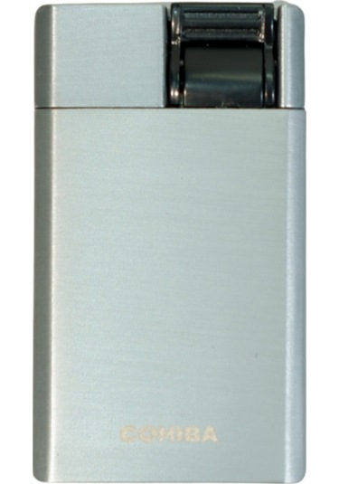 Cohiba Tek Torch Perde Alev Gümüş Metal Puro Çakmağı - Tr9629
