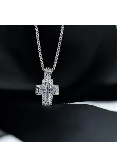 925 Ayar Gümüş Küçük Boy Unisex Hac Kolye Gümüş